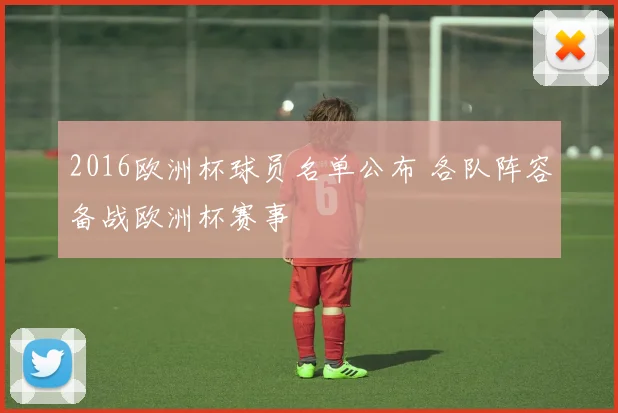 2016欧洲杯球员名单公布 各队阵容备战欧洲杯赛事